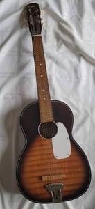 lot 99A image: Vintage Kingston Acoustic Parlour Guitar Steel Reinforced Neck