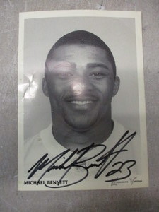 lot 10 image: Signed Michael Bennett Pic