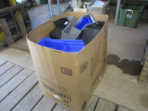 lot 23 image: Huge Box of Plastic Parts Bins