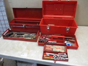 lot 54 image: Two Tool Boxes of Tools