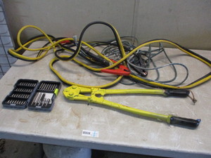 lot 92 image: Cords Bolt Cutters and Bits