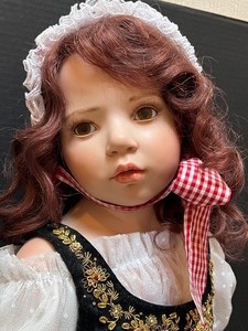 lot 507 image: Limited Edition Hildegard Gnzel Little Red Riding Hood Doll with Wolf Puppet