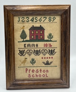 lot 536A image: Two Vintage Framed Samplers