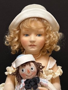 lot 587 image: R. John Wright Marcella, A Raggedy Ann Story Doll Set