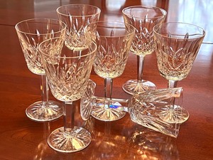 lot 717 image: Seven Lismore Wine Glasses