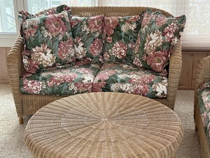 lot 711 image: Three Piece Lane Venture Wicker Set