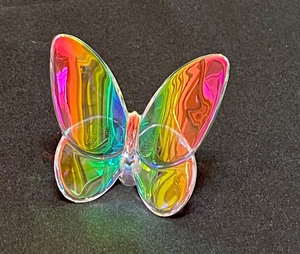 lot 766 image: Baccarat Iridescent Butterfly Figurine