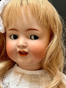 lot 756 image: Vintage German Simon Halbig Flirty Eyes 126 Doll