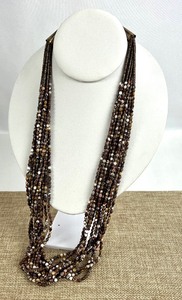 lot 709 image: Multi -Strand Micro Beaded Necklace
