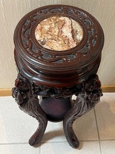 lot 690 image: Asian Inspired Accent Table