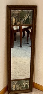lot 784 image: Vintage Advertising Mirror Musing Station Suits