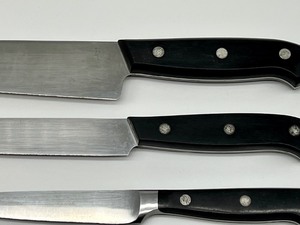 lot 796 image: Two J.A. Henckels Knives and 1 Wustoff Knife