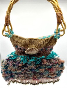 lot 827 image: Artisan Created Woven Handbag