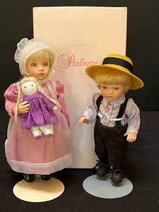 lot 846 image: Pair of Paulinettes by Pauline Bjnness Jacobsen - Dolls by Pauline Paulinette Jacob and Dolls by Pauline Paulinette Annie