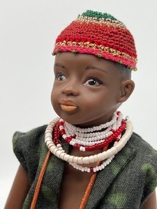 lot 876 image: Two Ulrike Hutt Dolls for Gotz - Gotz Doll Joshua and Gotz Doll Eliza