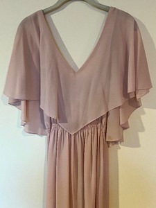 lot 890 image: Vintage Sheer Womens Pale Pink Evening Gown by Hanae Mori