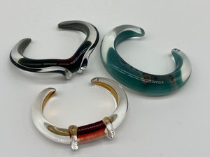 lot 737A image: Three Artisan Art Glass Bracelets