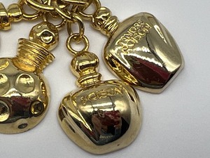 lot 708A image: Vintage Christian Dior Perfume Bottle Keychain