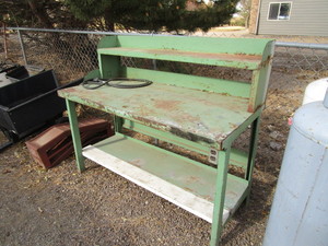 lot 25 image: Steel Workbench 5x29x51