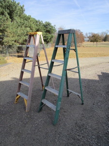 lot 37 image: (2) 6 Fiberglass Step Ladders
