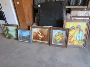 lot 97 image: Canvas Paintings