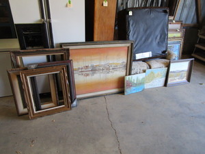 lot 98 image: Canvas Paintings & Picture Frames