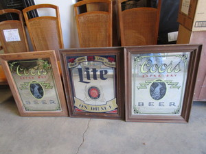 lot 102 image: Beer Mirrors