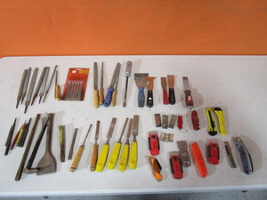 lot 161 image: Files, Punches, Utility Knives