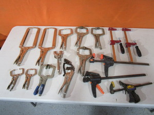 lot 202 image: Vice Grips & Bar Clamps