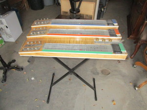 lot 238 image: Steel Guitar & Stand