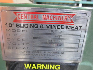lot 15-A image: Meat Saw wGrinder