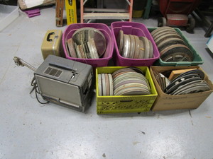 lot 310 image: Vintage Movie Projector wMultiple Films & Reels