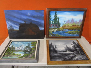 lot 344 image: Original Paintings on Canvas