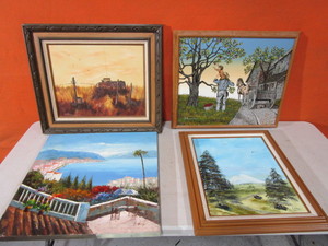 lot 345 image: Original Paintings on Canvas