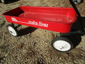 lot 64 image: Vintage Radio Flyer Wagon
