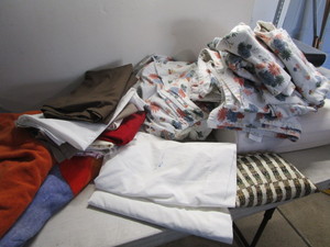 lot 49 image: Flannel Sheets, Towels