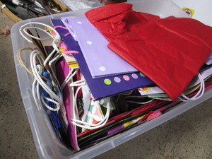 lot 77 image: Gift Bags, Ribbon Tissue
