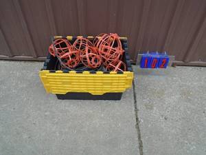 Approx 50 led string light 8 bulbs with cages. Tested & works. As shown.