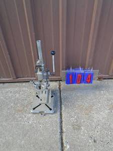 Small bench top drill holder press. As shown.