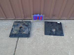 Qty of 2 5th wheel plates. As shown.