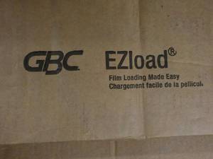 lot 18 image: 2 GBC EZ Load Lamination Rolls Film...