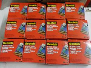 lot 36 image: 12 Rolls Scotch Book Tape 2 x 540...