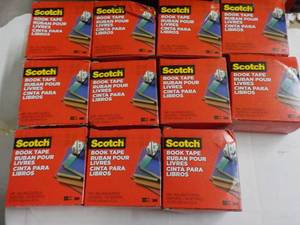 lot 37 image: 11 Rolls Scotch Book Tape 2 x 540...