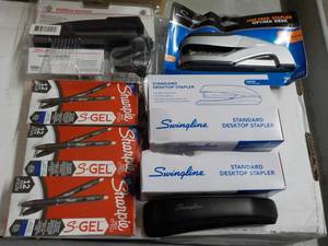 lot 39 image: Staplers and Sharpie Pens...