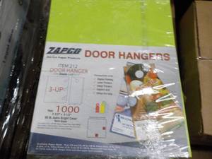 lot 61 image: Zapgo door hangers