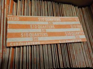 lot 64 image: Box of 1000 Flat Coin Wrappers -Qua...