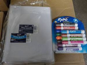 lot 128 image: White Boards and Dry Erase Markers...