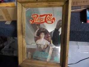 lot 160 image: Pepsi Cola Framed Mirror 15 x 20...