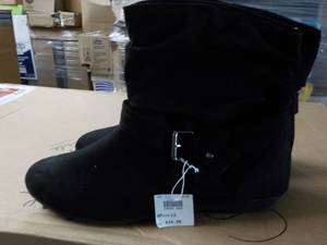 lot 189 image: Lower East Side Black Boots size 12...
