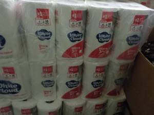 lot 239 image: 48 Rolls White Cloud 3 Ply Toilet P...